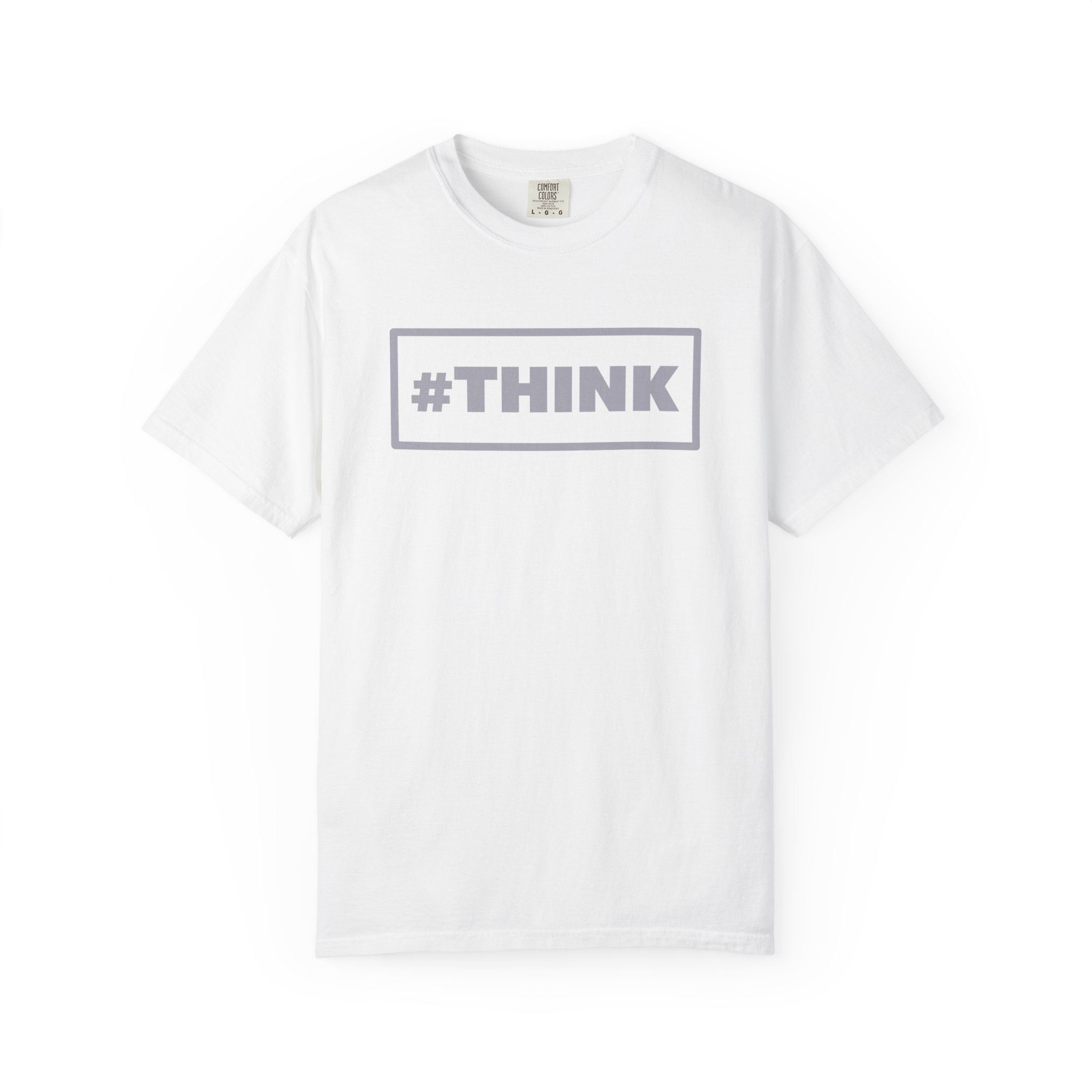 #THINK Graphic Tee — Minimalist Inspirational White T-Shirt